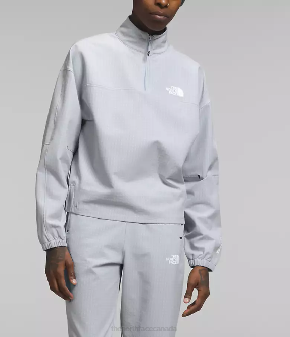 Dusty Periwinkle Heather Women The North Face Tekware Grid 1/4 Zip 42D0248