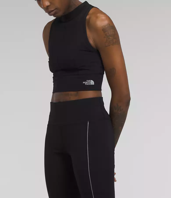 TNF Black Women The North Face Piping Rib Knit Top 42D01053